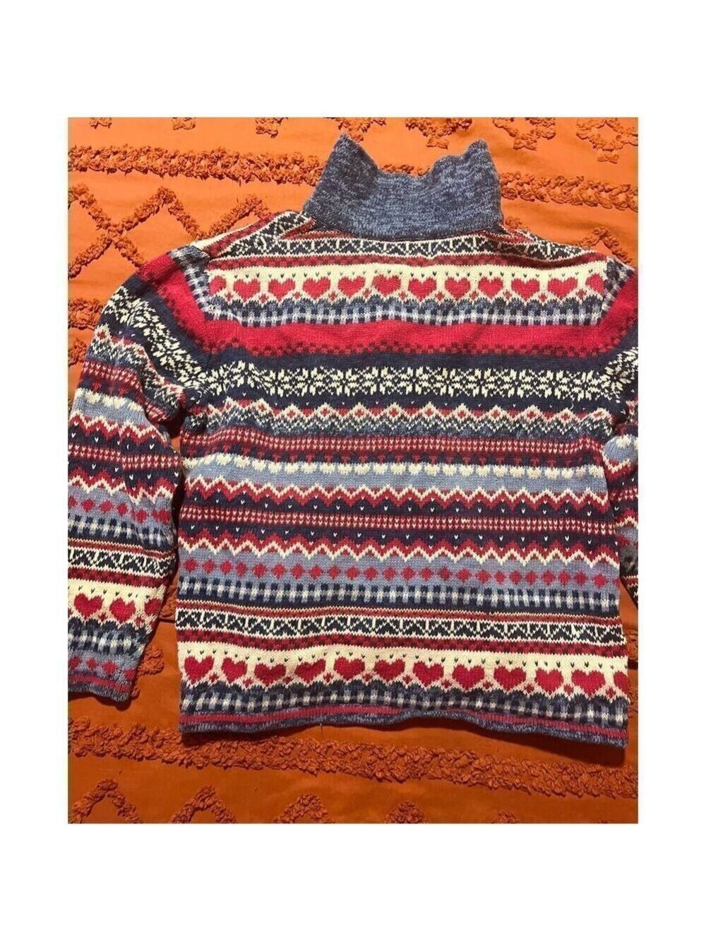 Heirloom  Collectibles sweater. Hearts, squares and diamonds. Size medium. - Picture 14 of 16